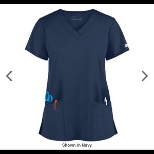 Butter-Soft Scrubs Set in Navy; Size Medium